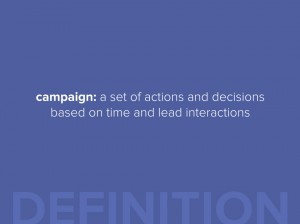 Campaigns in marketing automation
