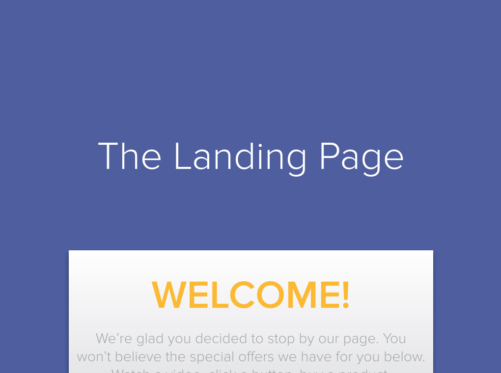 Marketing Automation Landing Page