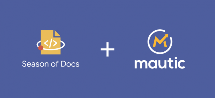 An image showing the Google Season of Docs and Mautic logos