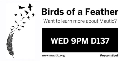 Mautic Meetup at OSCON Birds of a Feather, free marketing automation