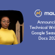 Announcing Technical Writer for Google Season Of Docs 2022